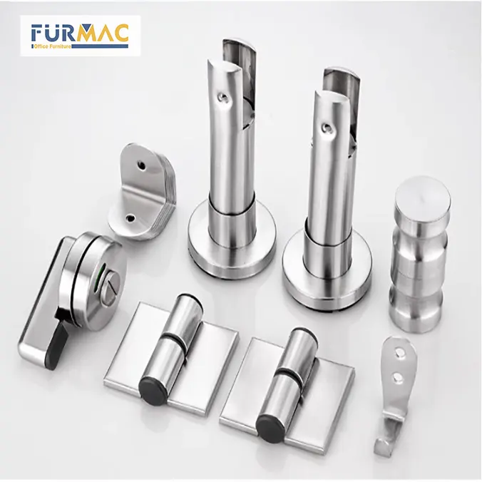 Phụ kiện vách ngăn vệ sinh inox đồng bộ